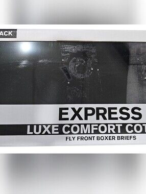 Express Luxe Comfort Cotton Fly Front Boxer Briefs, 5 Pack, Size Small, New!
